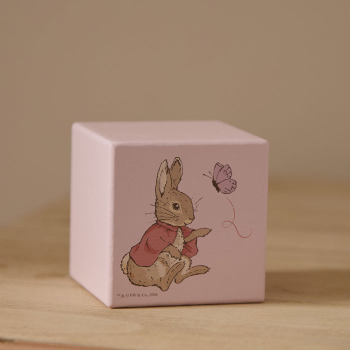 Flopsy™ Bunny Pink Keepsake Block