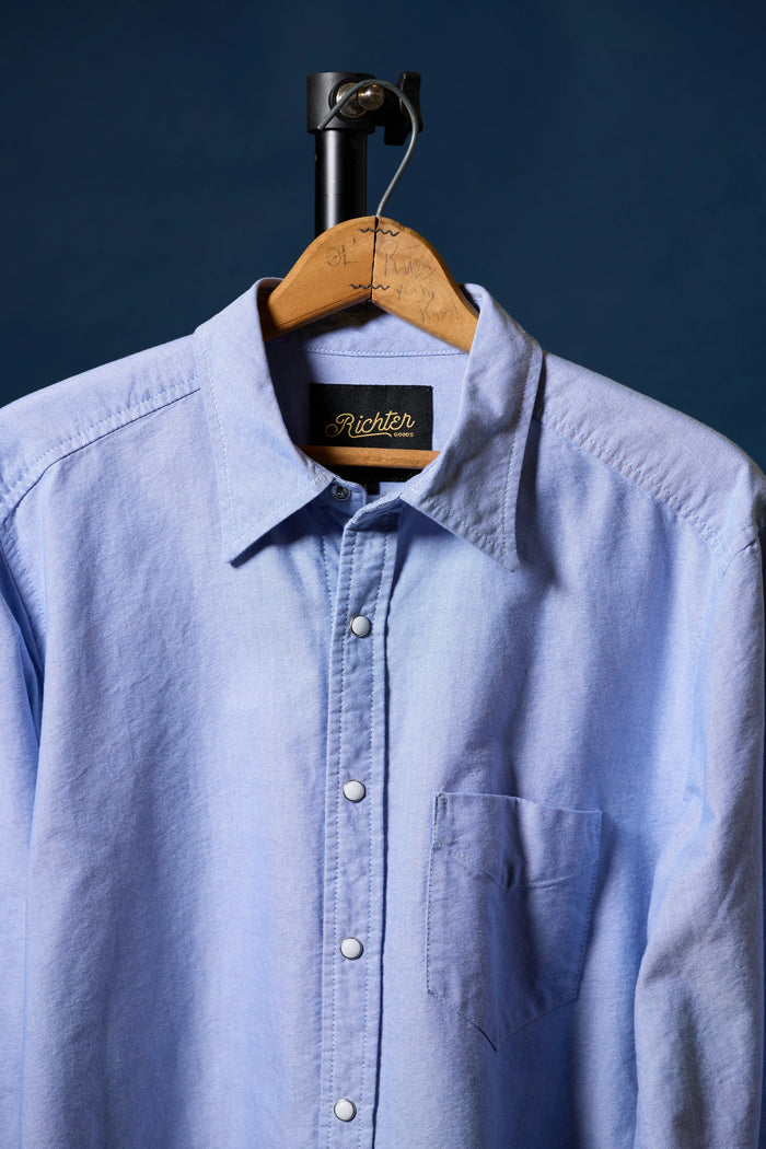 Frances Blue Western Oxford