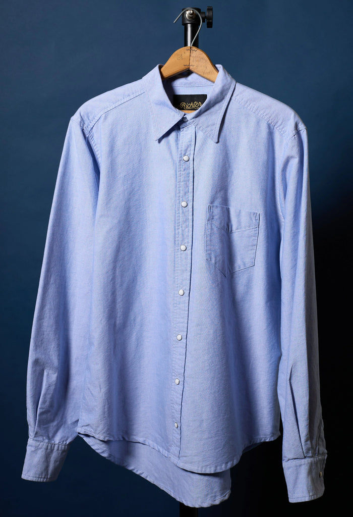 Frances Blue Western Oxford