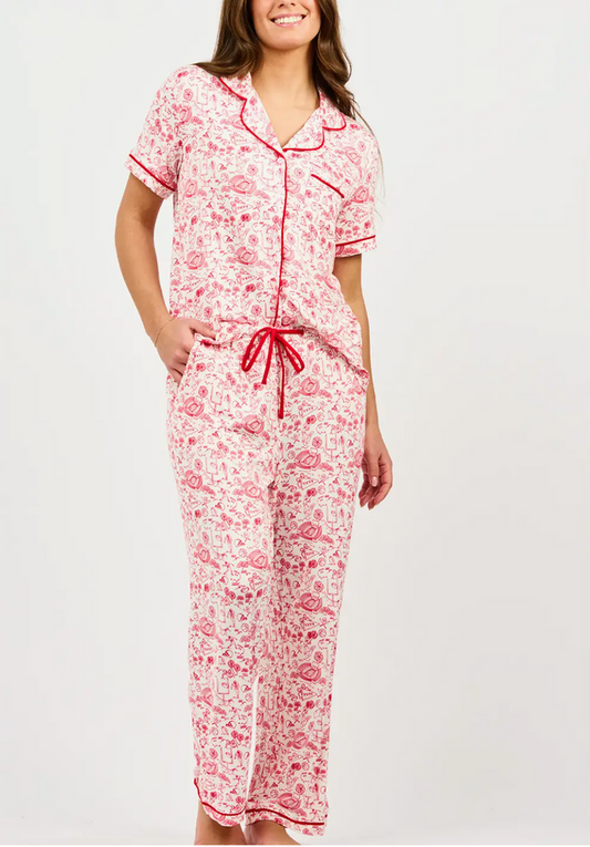 Go Team PJ Set- Red