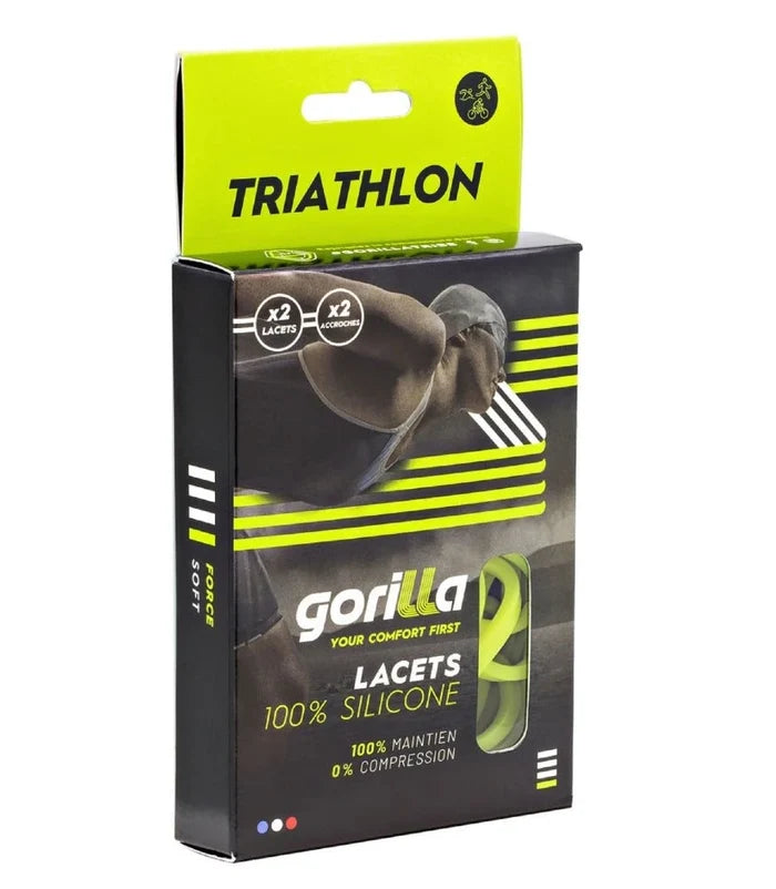 Gorilla | Triathlon Laces | Yellow Fluo
