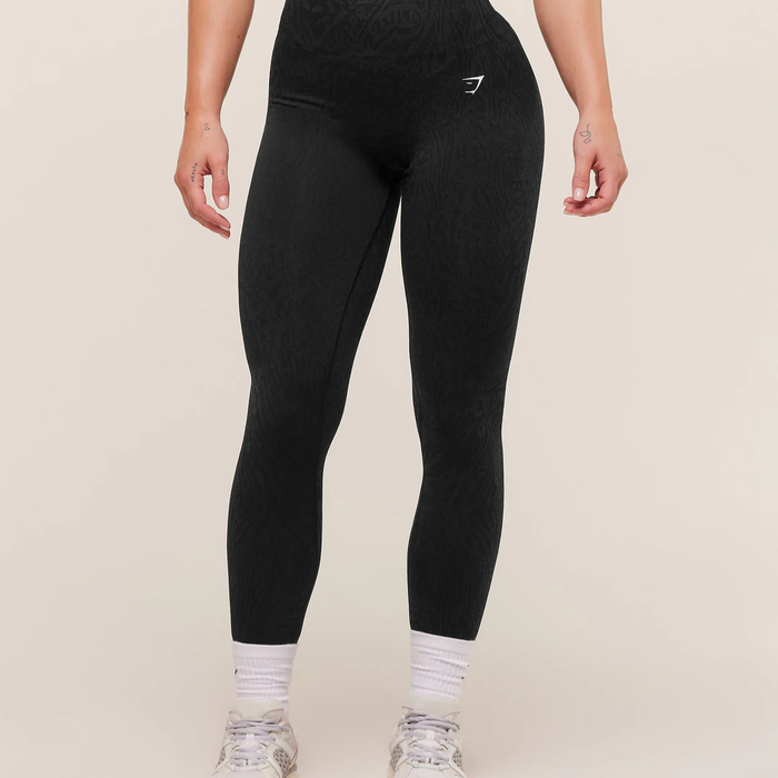 GS - Adapt Animal Seamless Leggings - Black/Asphalt Grey
