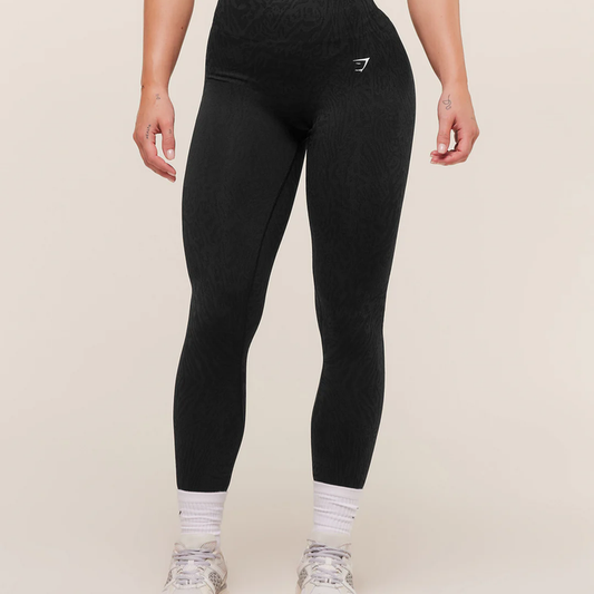GS - Adapt Animal Seamless Leggings - Black/Asphalt Grey
