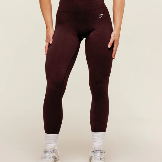 GS - Adapt Fleck x Whitney Leggings - Cherry Purple/Rich Maroon