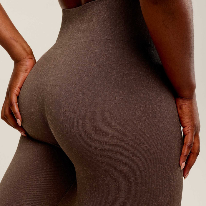 GS - Adapt Fleck x Whitney Leggings - Soft Brown/Chestnut Pink