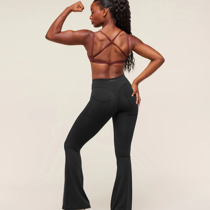 GS - Back Gains Sports Bra - Burgundy Brown
