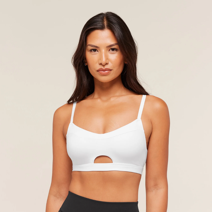 GS - Balcony Peekaboo Sports Bra - White