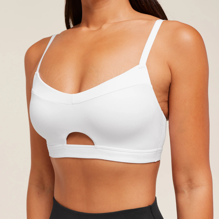 GS - Balcony Peekaboo Sports Bra - White