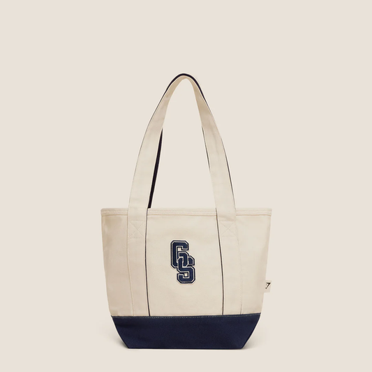 GS - Collegiate Mini Tote Bag - Heavy Blue/Oat White/Athletic Burgundy