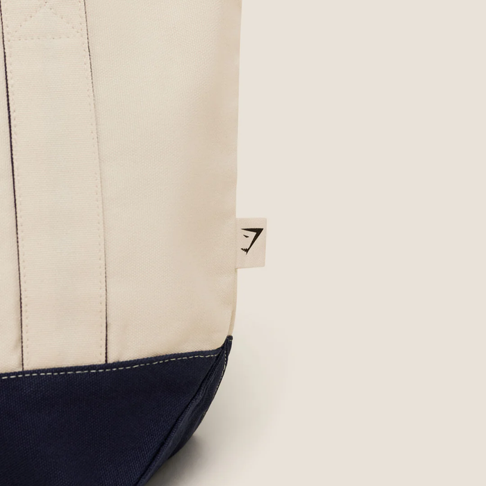 GS - Collegiate Mini Tote Bag - Heavy Blue/Oat White/Athletic Burgundy