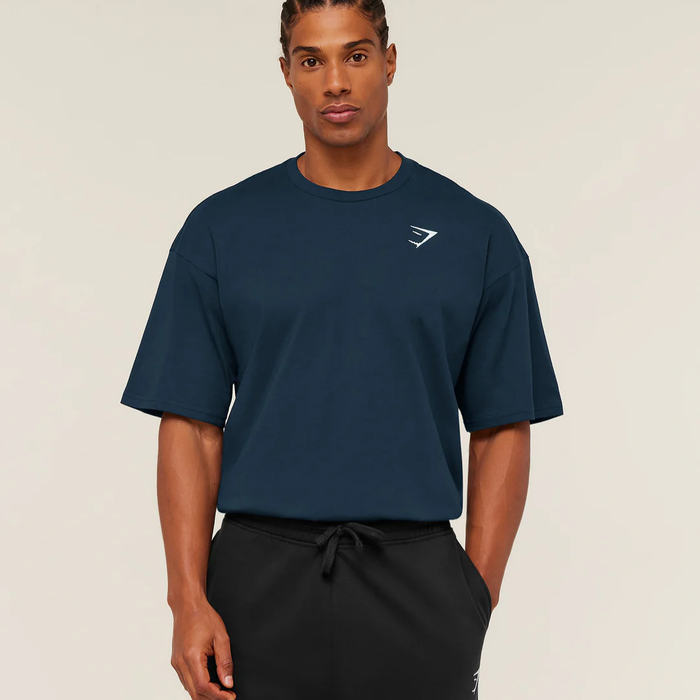 GS - Crest Oversized T-Shirt - GS Navy