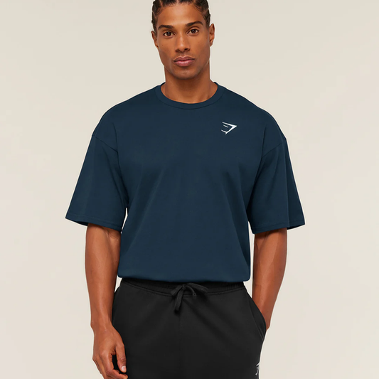 GS - Crest Oversized T-Shirt - GS Navy