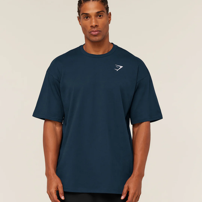 GS - Crest Oversized T-Shirt - GS Navy