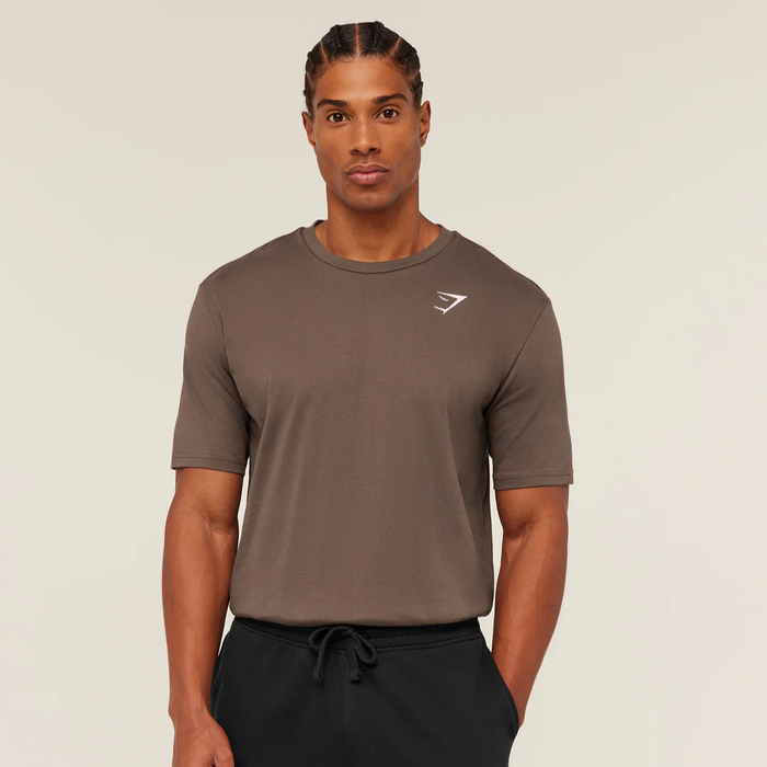 GS - Crest T-Shirt - Soft Brown