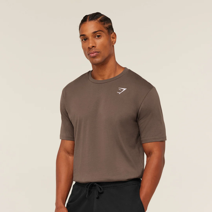 GS - Crest T-Shirt - Soft Brown