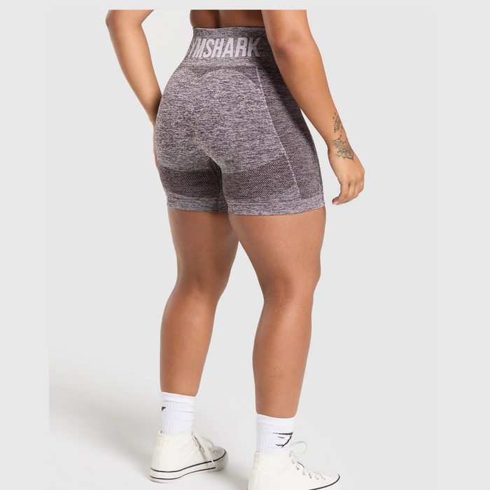GS - Flex Shorts - Plum Brown/White Marl
