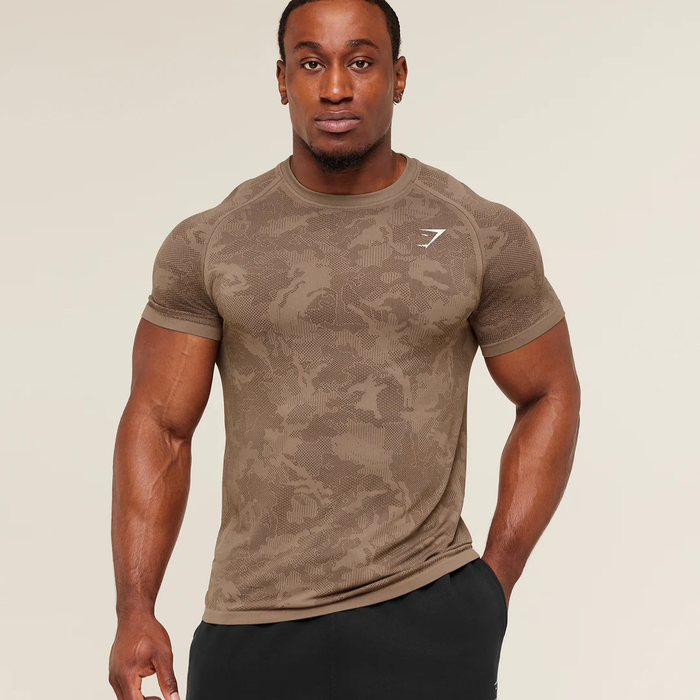 GS - Geo Seamless T-Shirt - Lifestyle Brown / Archive Brown