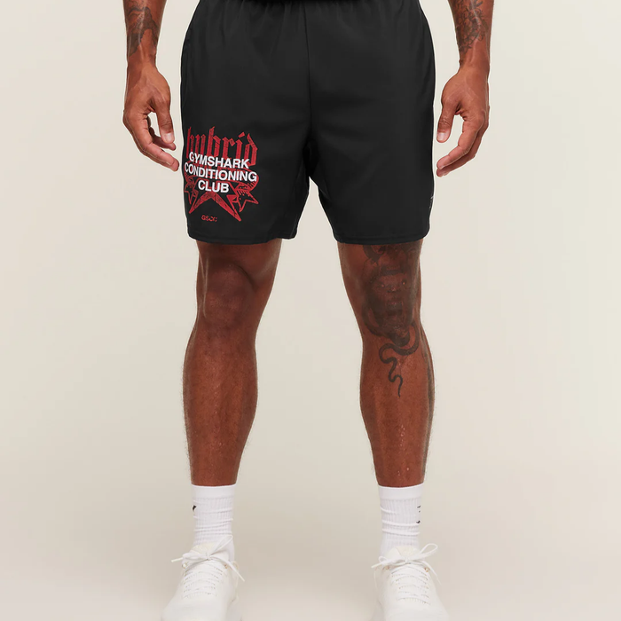 GS - Hybrid Graphic 7" Shorts - Black