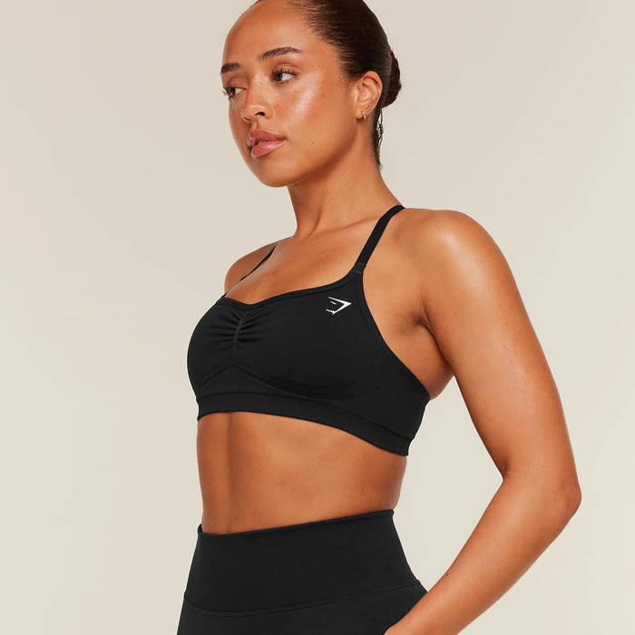 GS - Lift Seamless Sports Bra - Black/Black Marl
