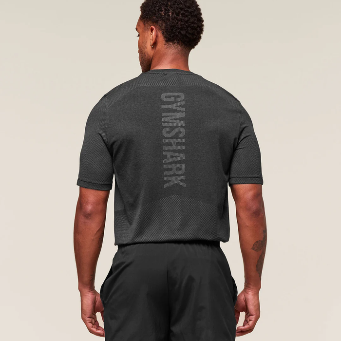 GS - Lightweight Seamless T-Shirt - Black/Silhouette Grey