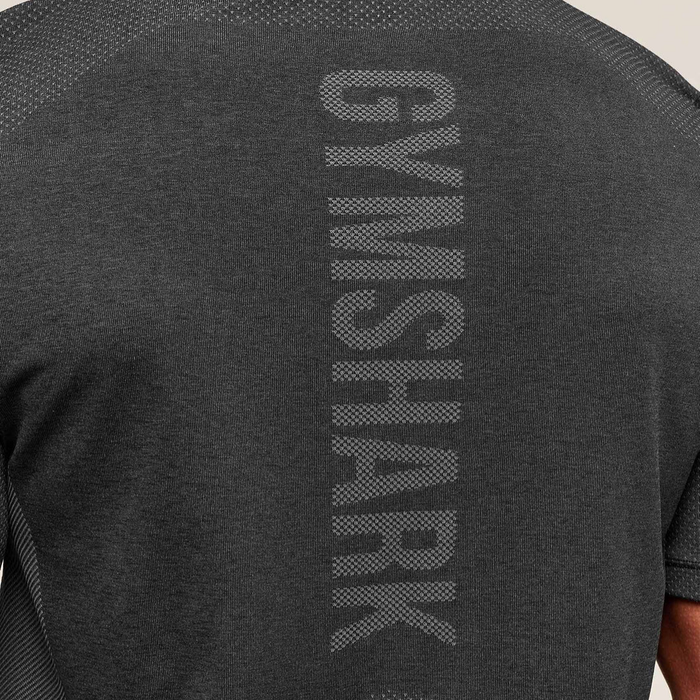 GS - Lightweight Seamless T-Shirt - Black/Silhouette Grey