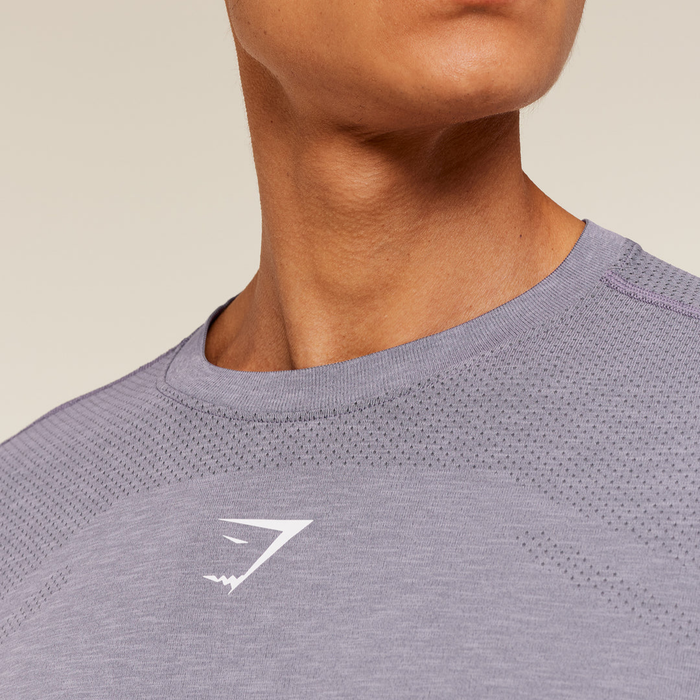 GS - Lightweight Seamless T-Shirt - GS Fog Purple/ Marl