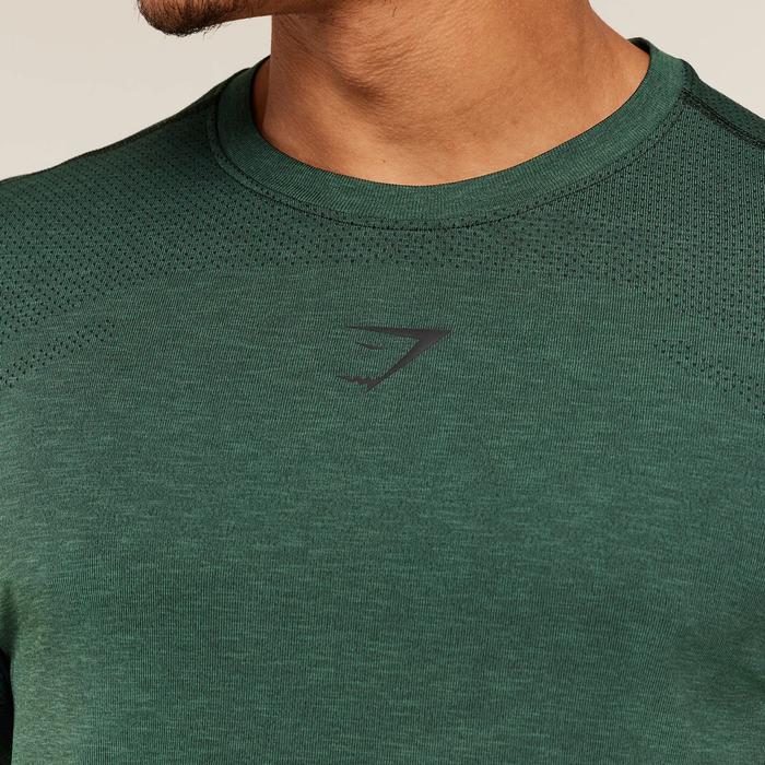 GS - Lightweight Seamless T-Shirt - GS Victory Green/ Marl