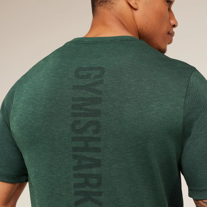 GS - Lightweight Seamless T-Shirt - GS Victory Green/ Marl