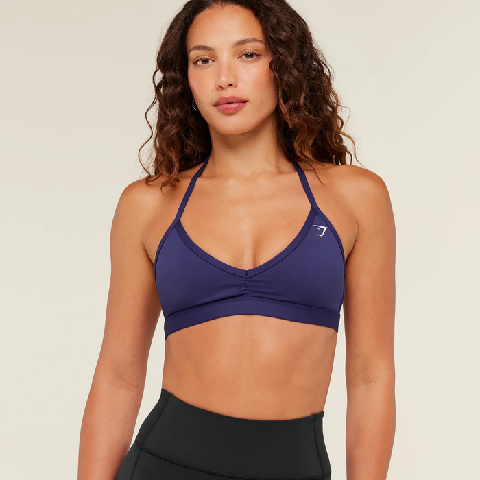 GS - Minimal Halterneck Sports Bra - Indigo Purple
