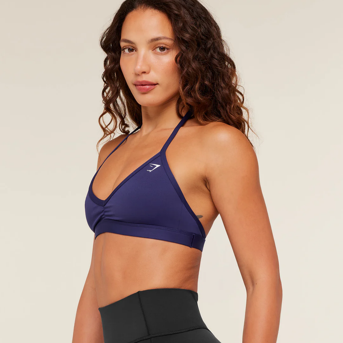 GS - Minimal Halterneck Sports Bra - Indigo Purple