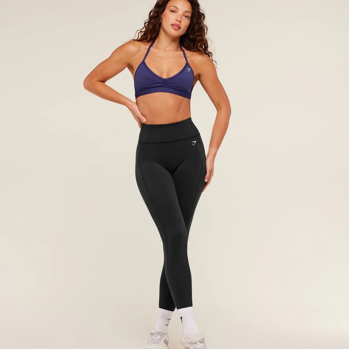 GS - Minimal Halterneck Sports Bra - Indigo Purple