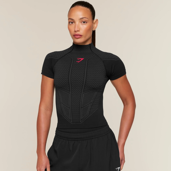 GS - Onyx V1 Baby Tee - Black/Onyx Grey/Carmine Red