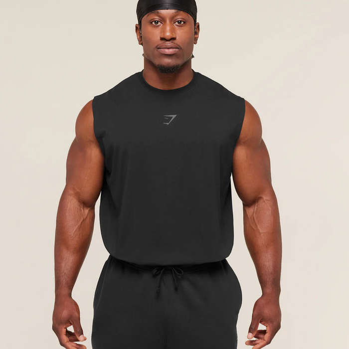 GS - Power Cut Off Tank - Black/Asphalt Grey