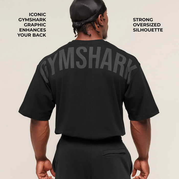 GS - Power T-Shirt - Black/Asphalt Grey