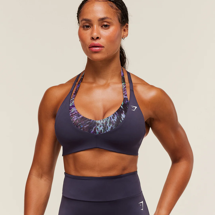 GS - Reps T Back Sports Bra - Midnight Purple/Morning Blue