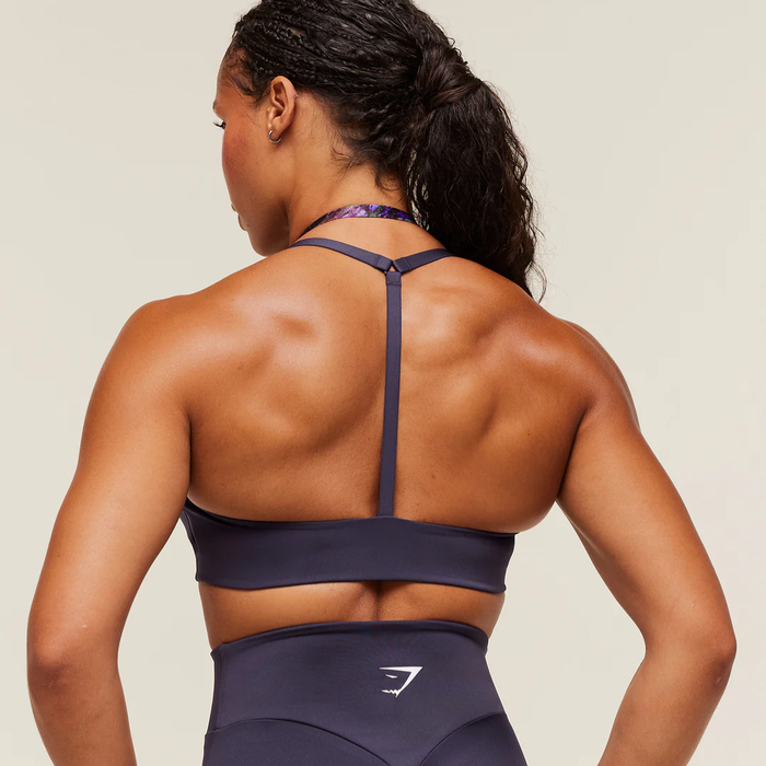 GS - Reps T Back Sports Bra - Midnight Purple/Morning Blue