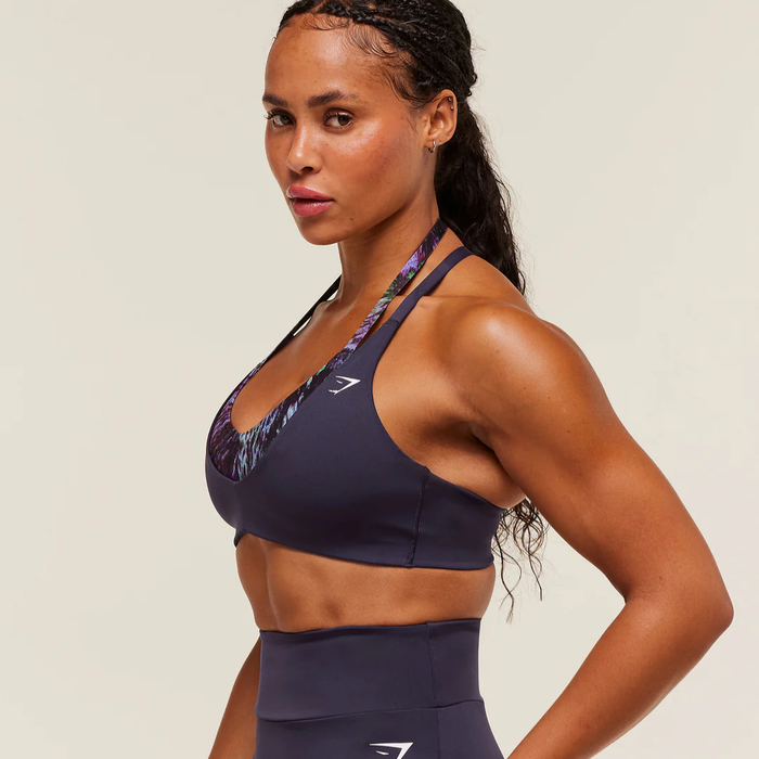 GS - Reps T Back Sports Bra - Midnight Purple/Morning Blue
