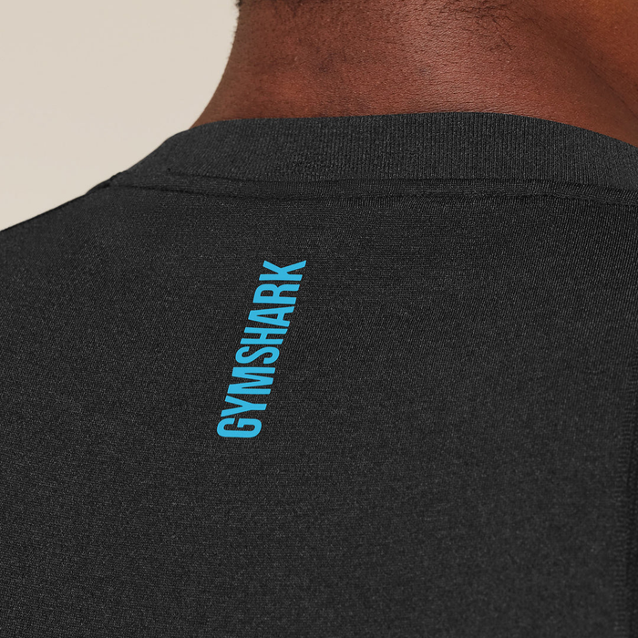 GS - Shadow Seamless T Shirt - Black/Brand Blue