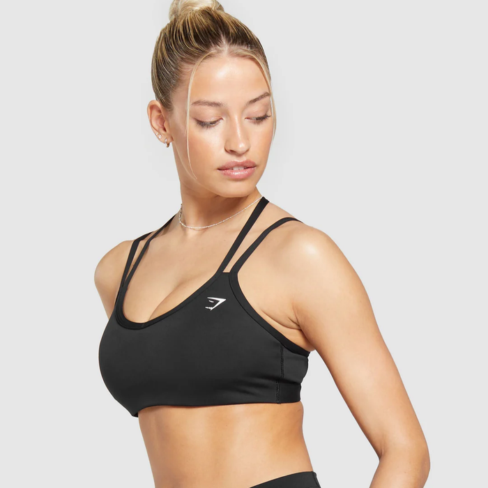 GS - Strap Feature Sports Bra - Black
