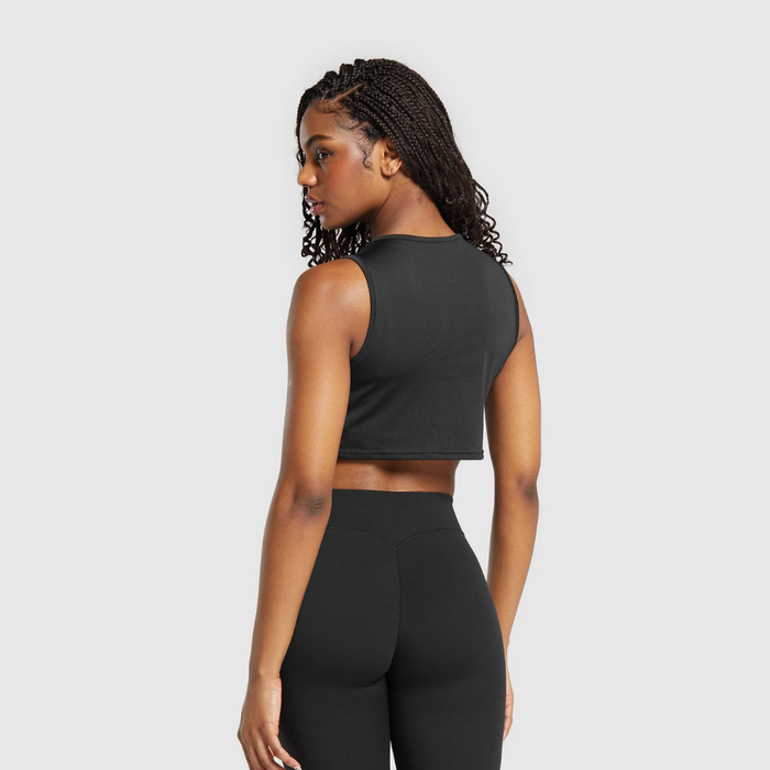 GS - Training Crop Tank - Black