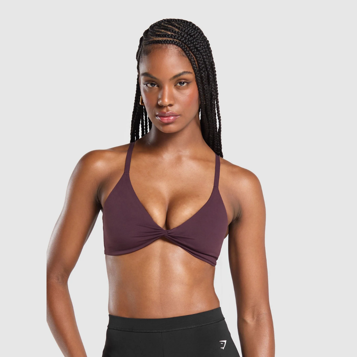 GS - Twist Front Bralette - Depth Purple