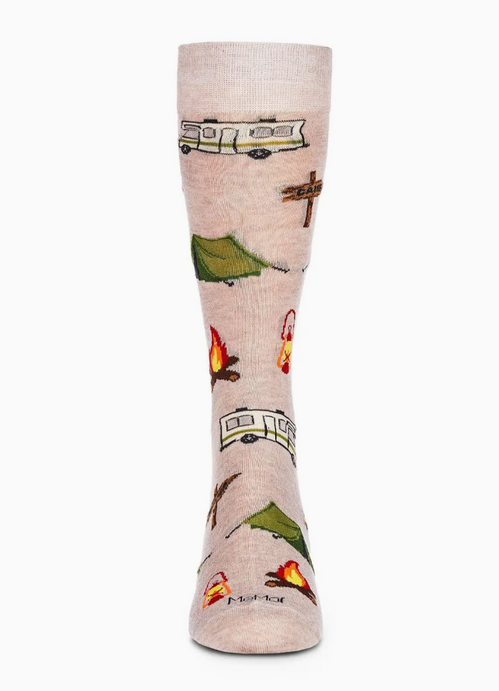Happy Camper Bamboo Blend Men's Crew Socks