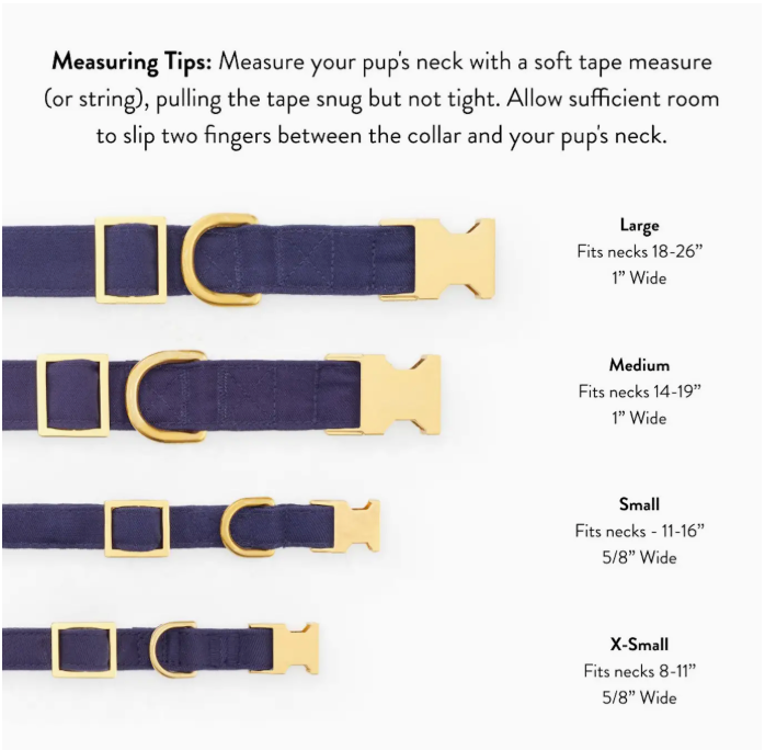 Harvest Gingham Dog Collar