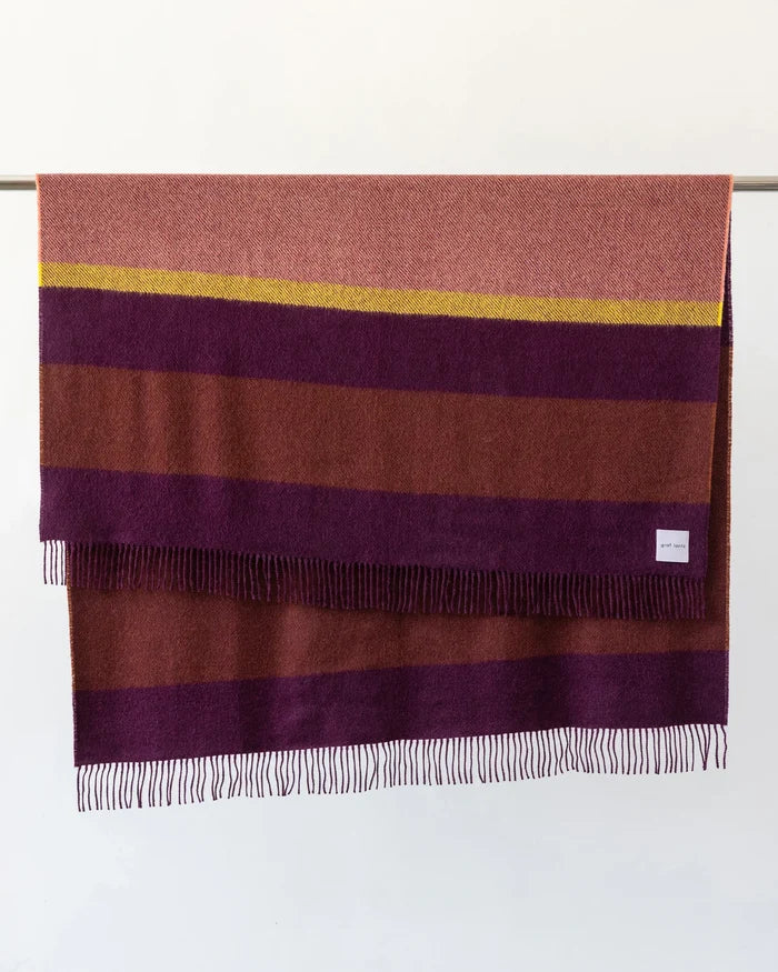 Haus Alpaca Throw - Spice Stripe