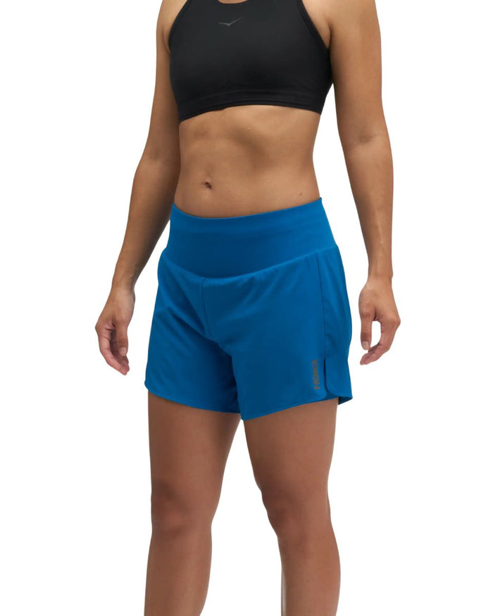 Hoka | 2-in-1 Glide Run Short | Night Glow Blue | Dames