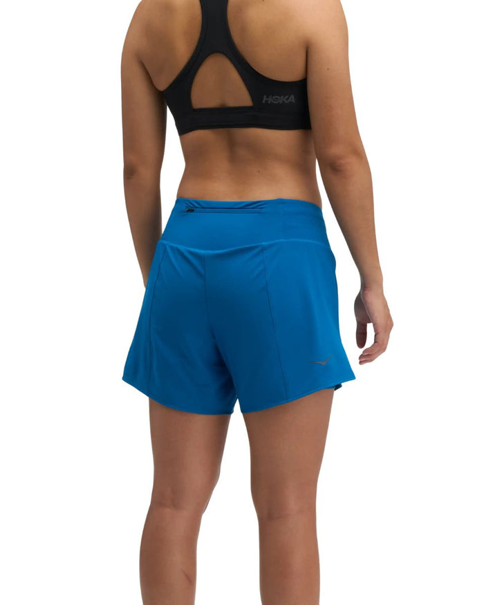 Hoka | 2-in-1 Glide Run Short | Night Glow Blue | Dames
