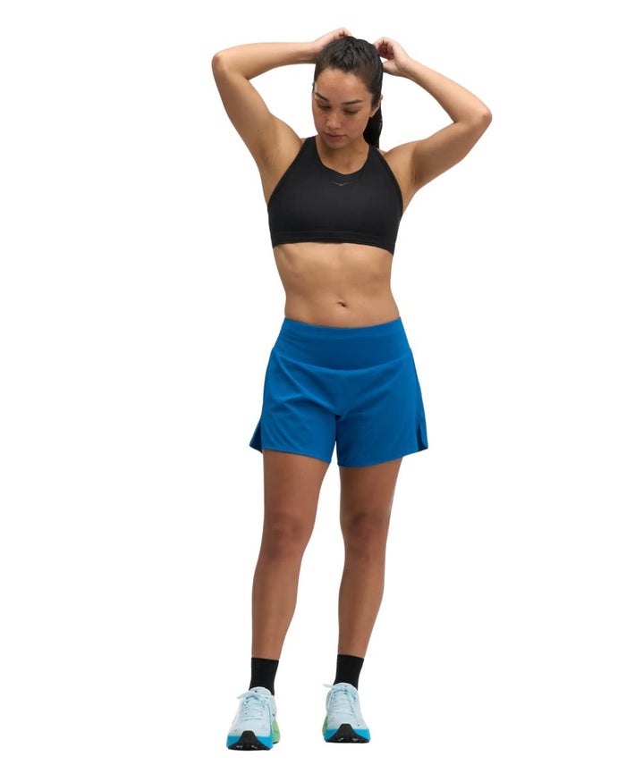 Hoka | 2-in-1 Glide Run Short | Night Glow Blue | Dames