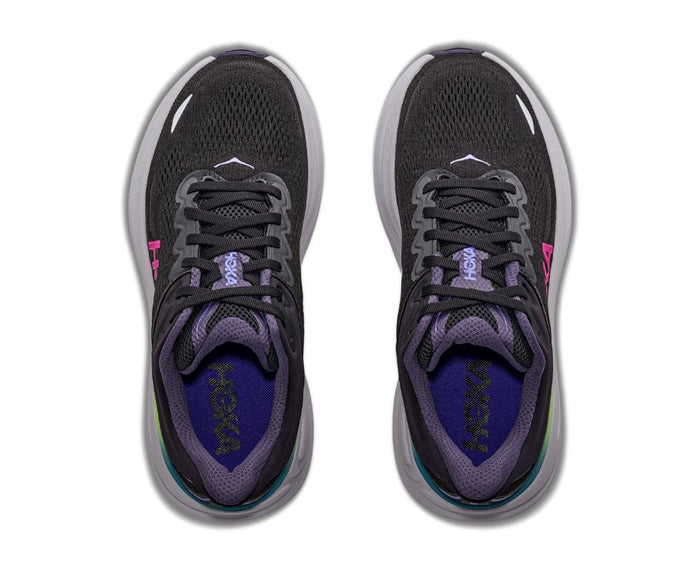 Hoka | Bondi 9 | Black / Neon Dragonfruit | Dames