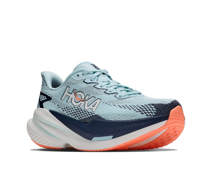 Hoka | Mach X3 | Glimmering Blue / Varsity Navy | Dames