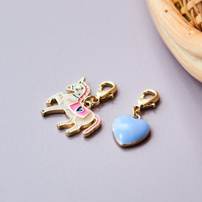 Horse and Heart Jewellery Charms